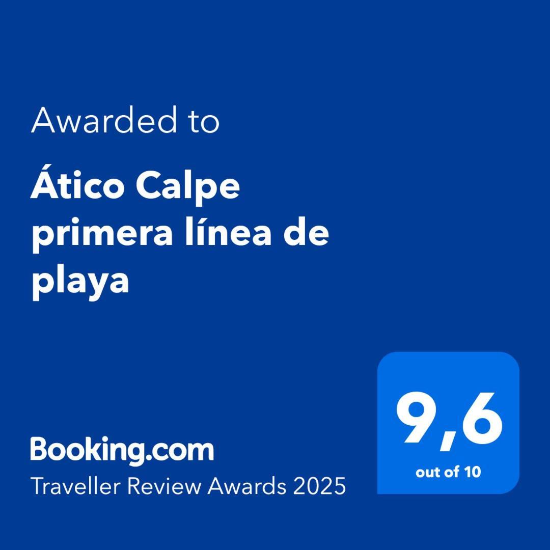 Atico Calpe Primera Linea De Playa Extérieur photo